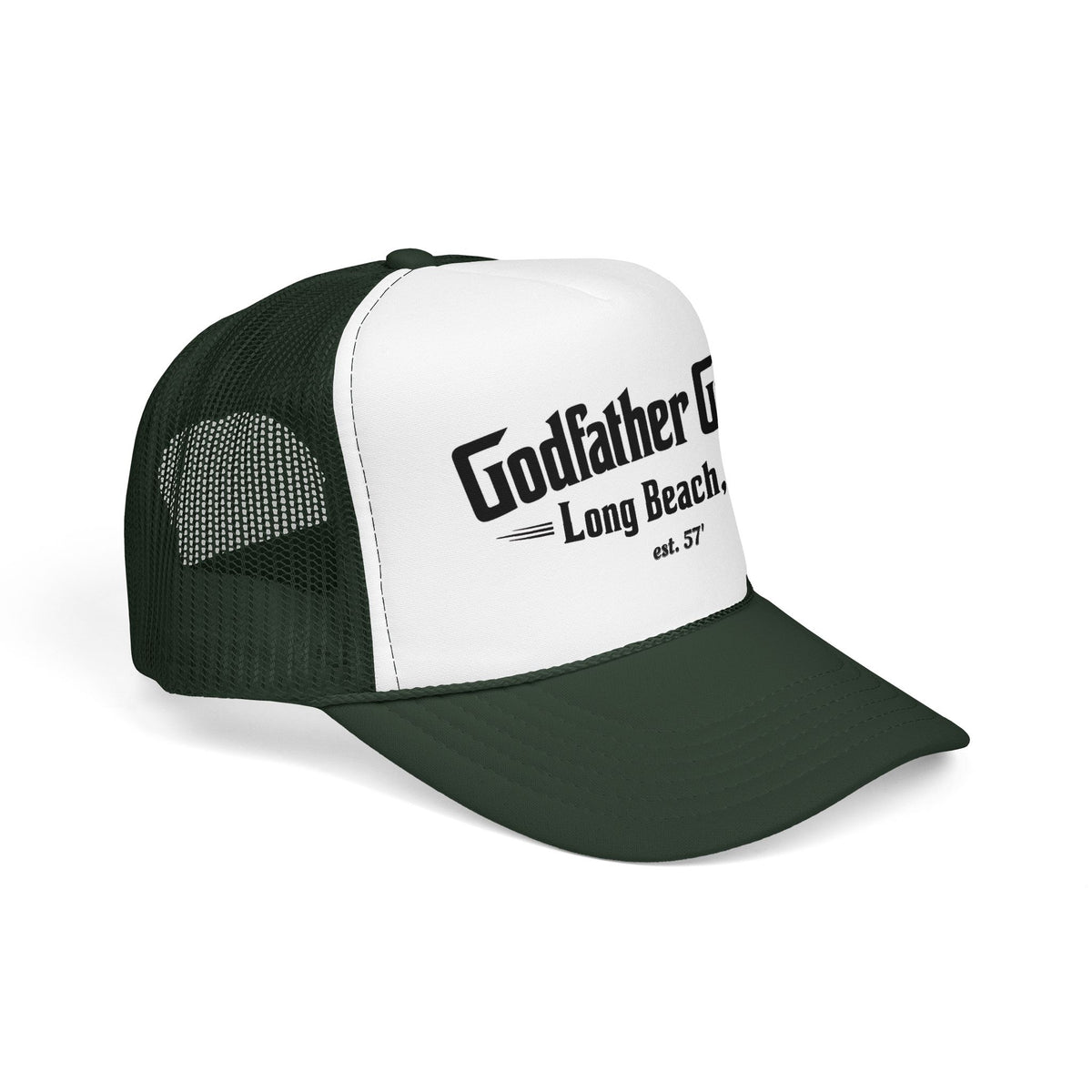 Godfather Garage Foam Trucker Hat – Long Beach, CA Classic Mesh Cap