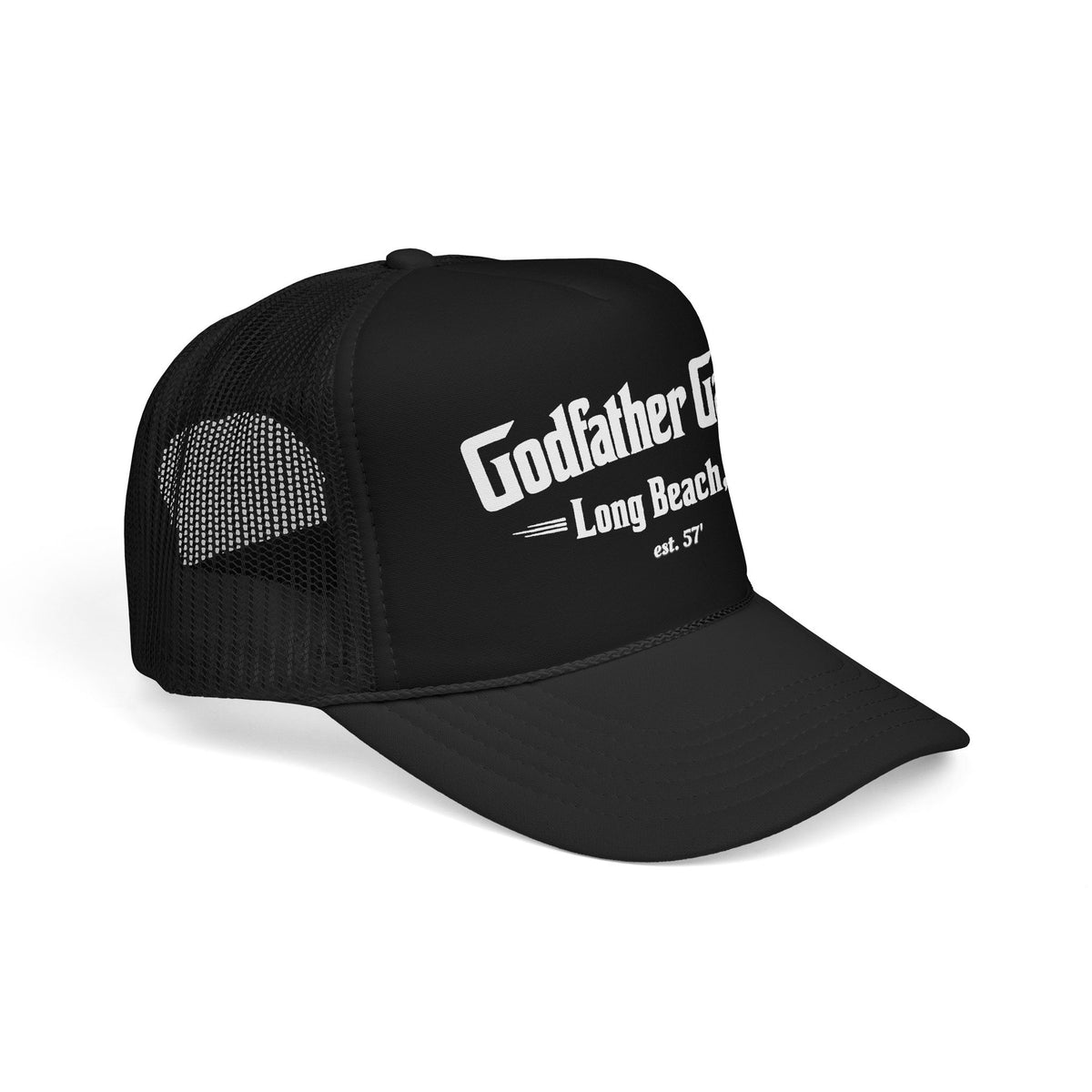Godfather Garage Foam Trucker Hat – Long Beach, CA Classic Mesh Cap