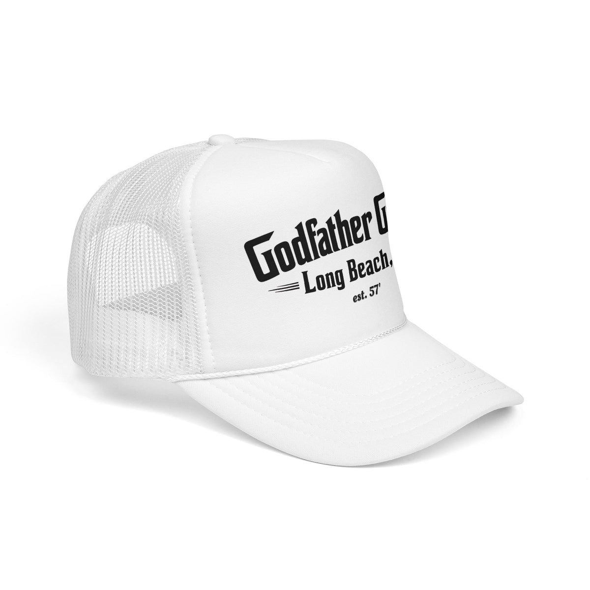 Godfather Garage Foam Trucker Hat – Long Beach, CA Classic Mesh Cap