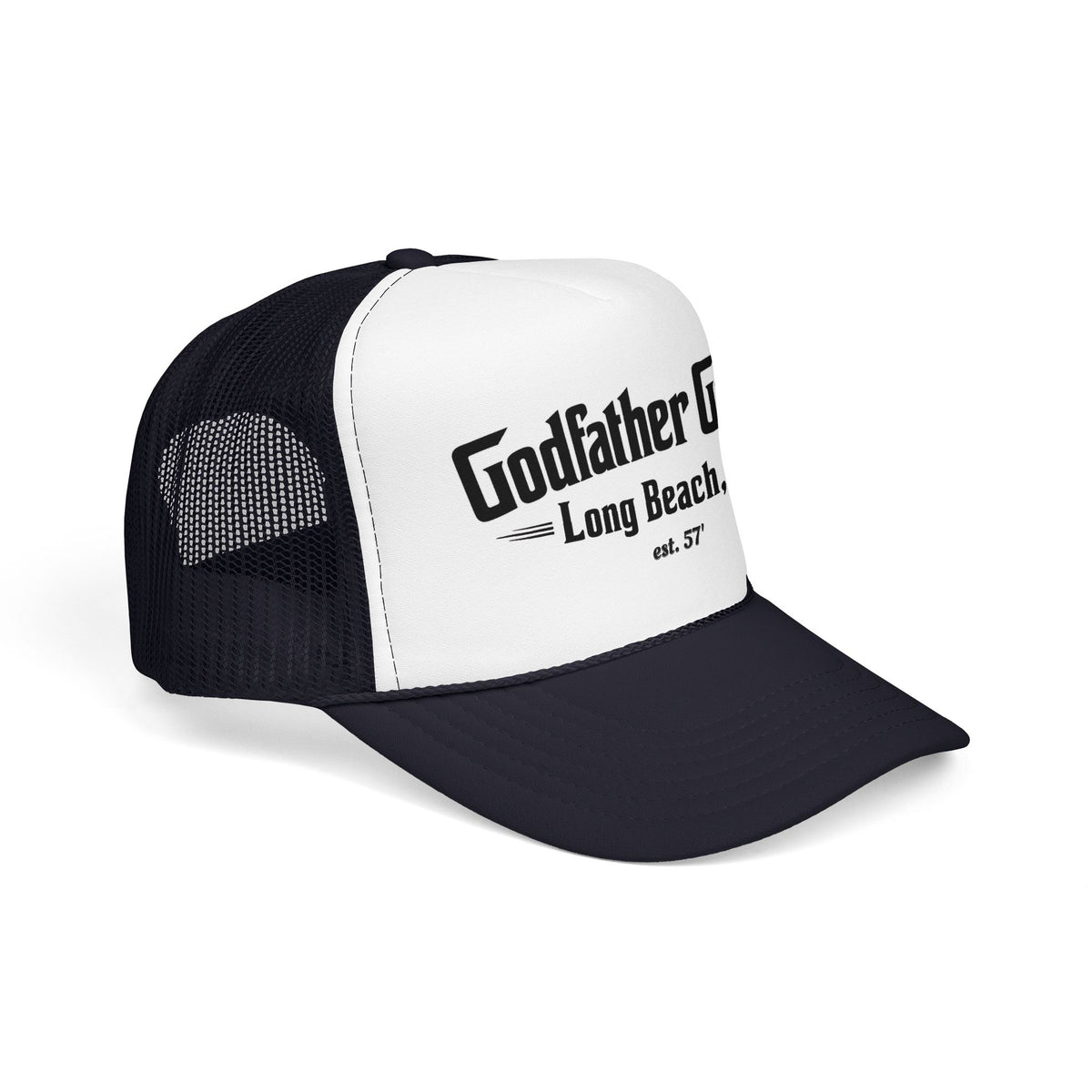 Godfather Garage Foam Trucker Hat – Long Beach, CA Classic Mesh Cap