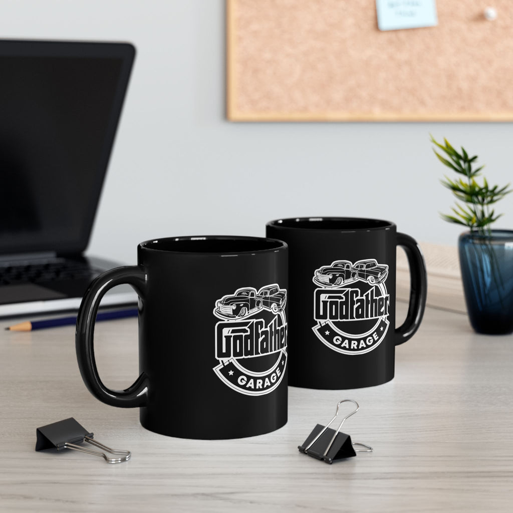 Godfather Garage Black Mug – Vintage Car Mechanic Coffee Cup (11oz & 15oz)