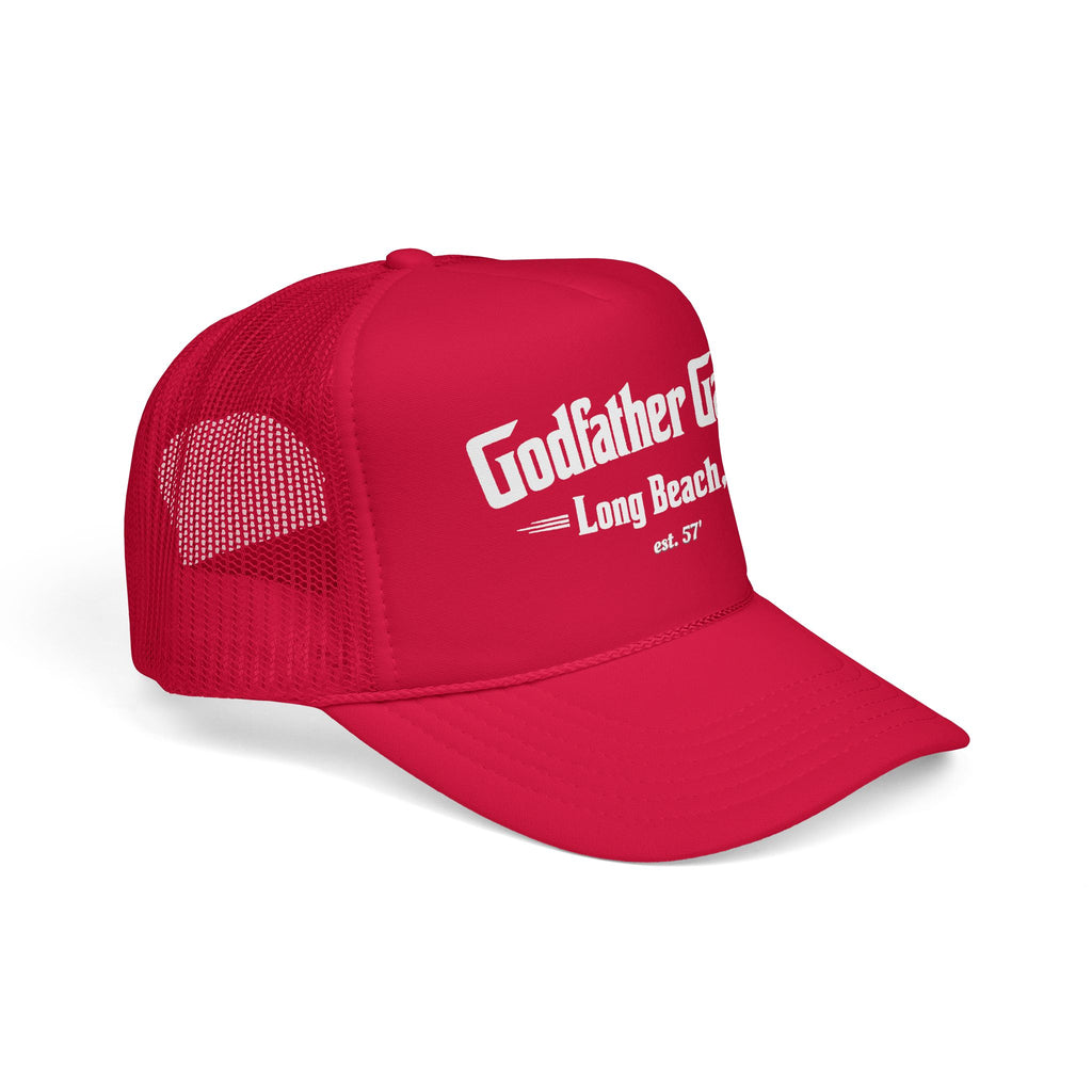 Godfather Garage Foam Trucker Hat – Long Beach, CA Classic Mesh Cap